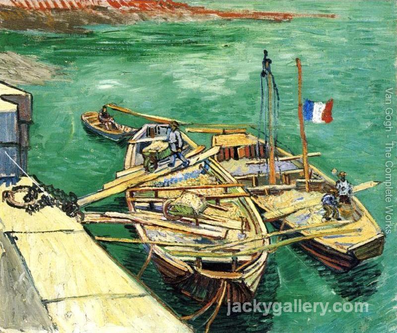 Sand Barges, Van Gogh painting